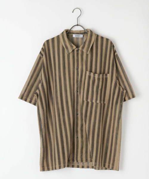 GEORGE'S(ジョージズ)の「スカシシャツ(シャツ/ブラウス・メンズ・ベージュ/オフホワイト・MEDIUM/LARGE)」の11枚目の写真