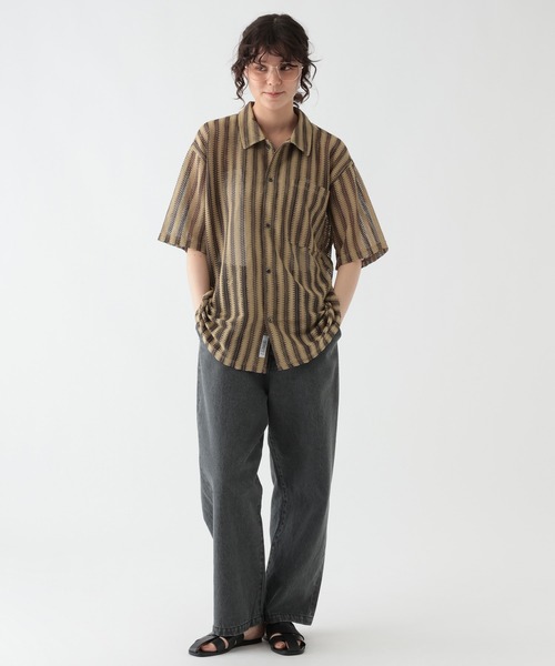 GEORGE'S(ジョージズ)の「スカシシャツ(シャツ/ブラウス・メンズ・ベージュ/オフホワイト・MEDIUM/LARGE)」の5枚目の写真