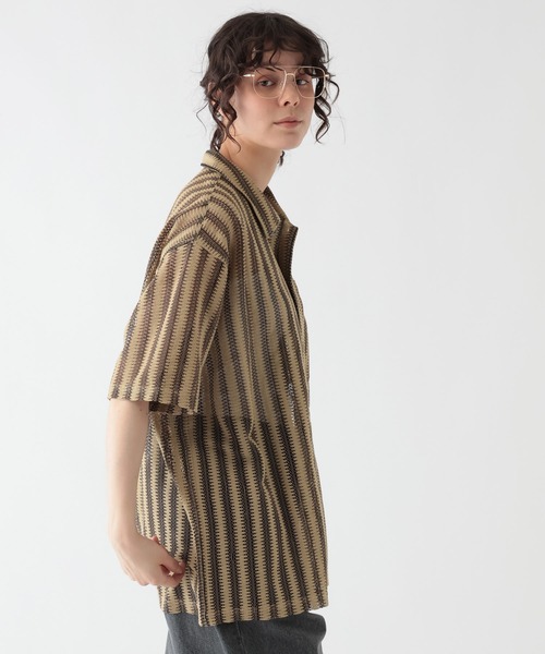 GEORGE'S(ジョージズ)の「スカシシャツ(シャツ/ブラウス・メンズ・ベージュ/オフホワイト・MEDIUM/LARGE)」の9枚目の写真