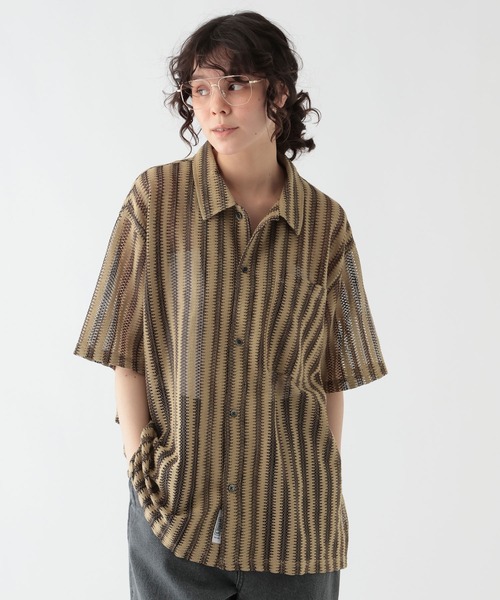 GEORGE'S(ジョージズ)の「スカシシャツ(シャツ/ブラウス・メンズ・ベージュ/オフホワイト・MEDIUM/LARGE)」の21枚目の写真