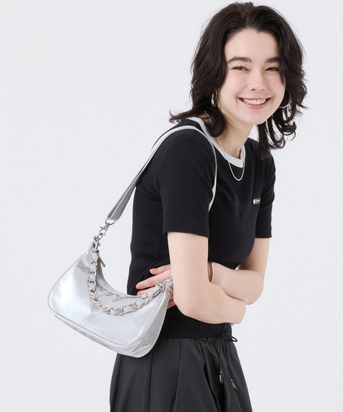 CHAIN SMALL CONV HOBO シルバーシャインスナイデル（ショルダーバッグ