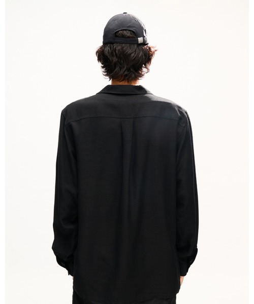 KENZO(ケンゾー)の「'KENZO Signature' ジップ オーバーサイズ シャツ(シャツ/ブラウス・メンズ・ブラック系その他・38/39)」の2枚目の写真