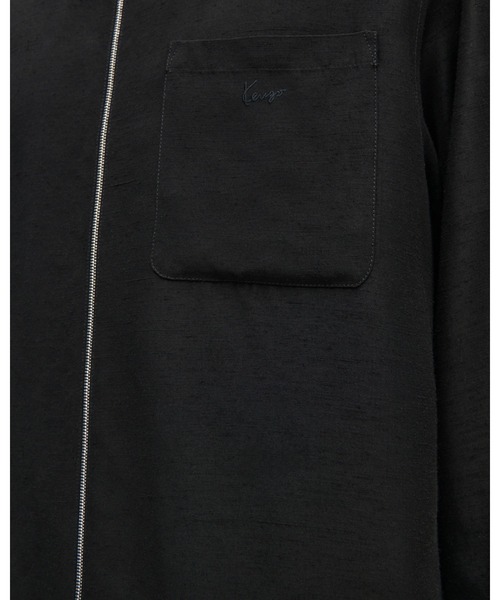 KENZO(ケンゾー)の「'KENZO Signature' ジップ オーバーサイズ シャツ(シャツ/ブラウス・メンズ・ブラック系その他・38/39)」の3枚目の写真