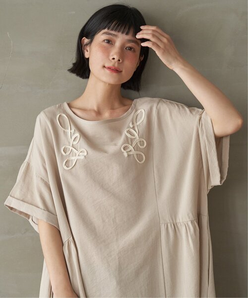 LBC(エルビーシー)の「コード刺繍ロングワンピース(ワンピース・レディース・ブラック/ベージュ/ブラウン・M)」の21枚目の写真