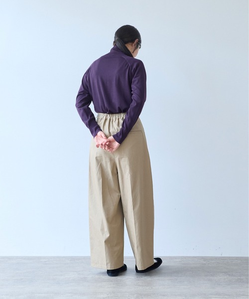 yuni(ユニ )の「master seed Cotton chino wrap pants(その他パンツ・レディース・ベージュ/アイボリー・M/S)」の6枚目の写真