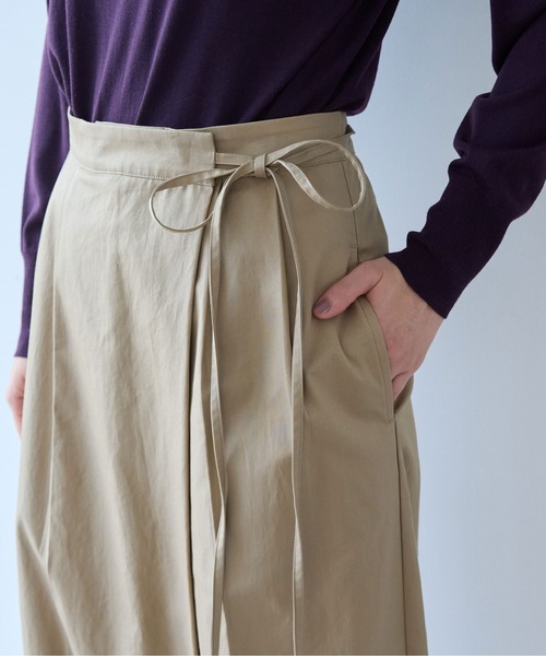 yuni(ユニ )の「master seed Cotton chino wrap pants(その他パンツ・レディース・ベージュ/アイボリー・M/S)」の16枚目の写真