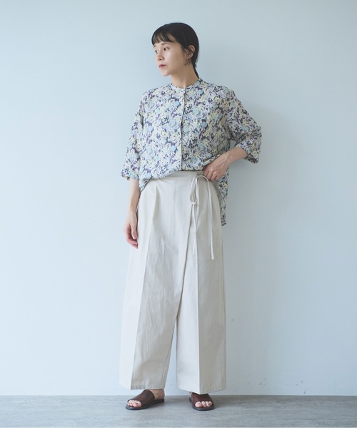 yuni(ユニ )の「master seed Cotton chino wrap pants(その他パンツ・レディース・ベージュ/アイボリー・M/S)」の22枚目の写真