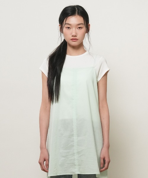 GENERAL IDEA(ジェネラルアイデア)の「【GENERAL IDEA】コットン スリーブレス ワンピース / COTTON SLEEVELESS DRESS(ワンピース・レディース・ホワイト/ブラック/ミント・L/M/S)」の5枚目の写真