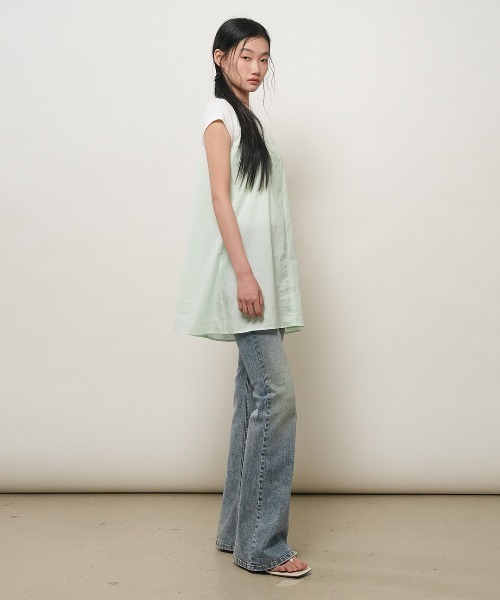 GENERAL IDEA(ジェネラルアイデア)の「【GENERAL IDEA】コットン スリーブレス ワンピース / COTTON SLEEVELESS DRESS(ワンピース・レディース・ホワイト/ブラック/ミント・L/M/S)」の9枚目の写真