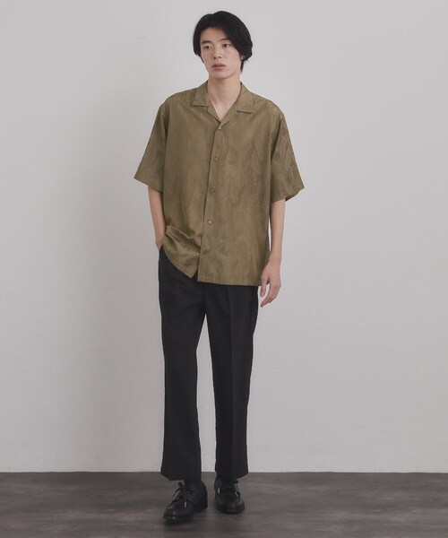 tk.TAKEO KIKUCHI（ティーケータケオキクチ）の「ジャカードボタニカルシャツ（シャツ/ブラウス・メンズ・ブラウン系その他/グレー/ブラック・04/03/02）」の5枚目の写真