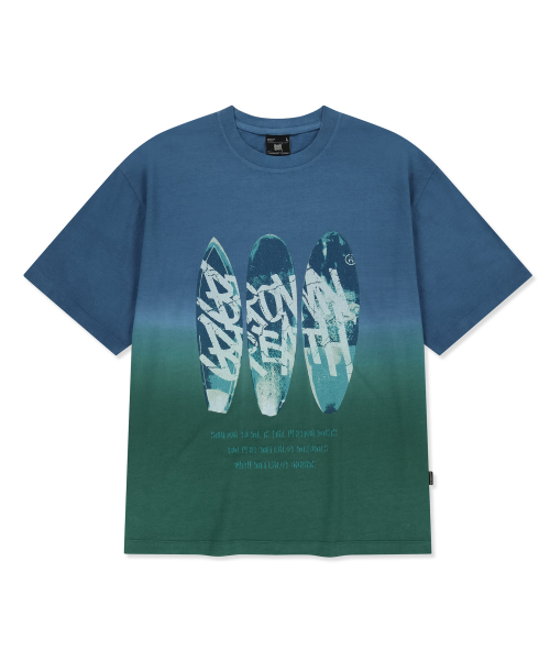 BROWNBREATH(ブラウンブレス)の「SURFING BOARD TAG TEE - BLUE(Tシャツ/カットソー・レディース・その他・SMALL/MEDIUM/LARGE/X-LARGE)」の1枚目の写真