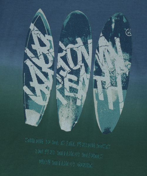 BROWNBREATH(ブラウンブレス)の「SURFING BOARD TAG TEE - BLUE(Tシャツ/カットソー・レディース・その他・SMALL/MEDIUM/LARGE/X-LARGE)」の2枚目の写真