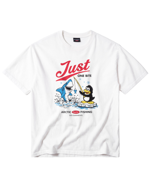 QT8 GARMENTS(キューティーエイトガーメント)の「LB One Bite Washed Tee (Ivory)(Tシャツ/カットソー・メンズ・その他・LARGE/X-LARGE/SMALL/MEDIUM)」の2枚目の写真
