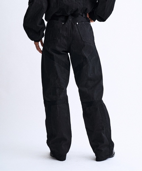PHILTHEORY（フィルセオリー）の「Weathered coating denim pants / ウェザードコーティングデニムパンツ（デニムパンツ・メンズ・ブラック/ブルー・3/1/2）」の11枚目の写真