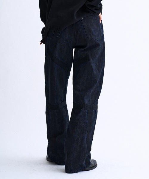 PHILTHEORY（フィルセオリー）の「Weathered coating denim pants / ウェザードコーティングデニムパンツ（デニムパンツ・メンズ・ブラック/ブルー・3/1/2）」の20枚目の写真