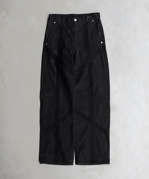 PHILTHEORY（フィルセオリー）の「Weathered coating denim pants / ウェザードコーティングデニムパンツ（デニムパンツ・メンズ・ブラック/ブルー・3/1/2）」の21枚目の写真