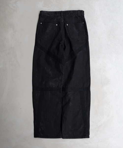 PHILTHEORY（フィルセオリー）の「Weathered coating denim pants / ウェザードコーティングデニムパンツ（デニムパンツ・メンズ・ブラック/ブルー・3/1/2）」の22枚目の写真