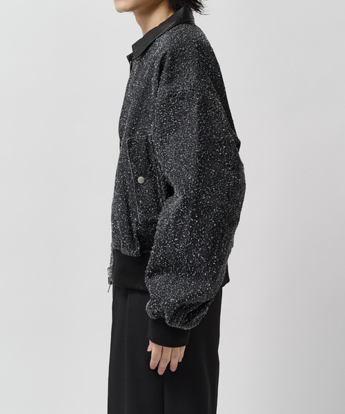 Lui's(ルイス)の「アンイーブンデニムボンバージャケット / Uneven Denim Bomber(ブルゾン・メンズ・ブラック/インディゴブルー・M/S)」の8枚目の写真