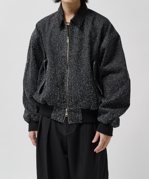 Lui's(ルイス)の「アンイーブンデニムボンバージャケット / Uneven Denim Bomber(ブルゾン・メンズ・ブラック/インディゴブルー・M/S)」の5枚目の写真