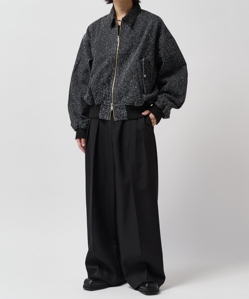 Lui's(ルイス)の「アンイーブンデニムボンバージャケット / Uneven Denim Bomber(ブルゾン・メンズ・ブラック/インディゴブルー・M/S)」の13枚目の写真