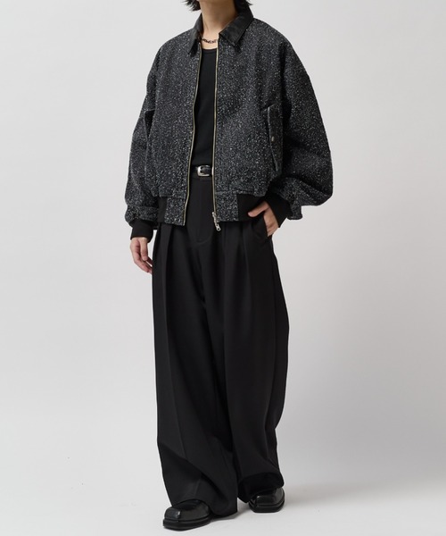 Lui's(ルイス)の「アンイーブンデニムボンバージャケット / Uneven Denim Bomber(ブルゾン・メンズ・ブラック/インディゴブルー・M/S)」の11枚目の写真