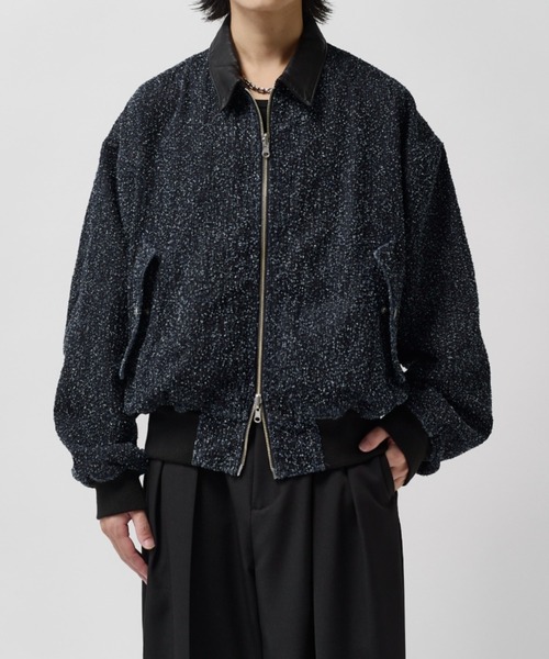 Lui's(ルイス)の「アンイーブンデニムボンバージャケット / Uneven Denim Bomber(ブルゾン・メンズ・ブラック/インディゴブルー・M/S)」の14枚目の写真
