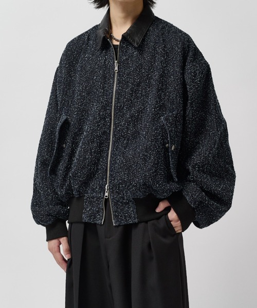 Lui's(ルイス)の「アンイーブンデニムボンバージャケット / Uneven Denim Bomber(ブルゾン・メンズ・ブラック/インディゴブルー・M/S)」の15枚目の写真