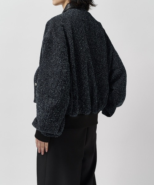 Lui's(ルイス)の「アンイーブンデニムボンバージャケット / Uneven Denim Bomber(ブルゾン・メンズ・ブラック/インディゴブルー・M/S)」の19枚目の写真