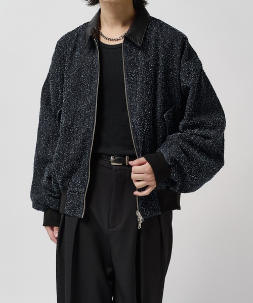 Lui's(ルイス)の「アンイーブンデニムボンバージャケット / Uneven Denim Bomber(ブルゾン・メンズ・ブラック/インディゴブルー・M/S)」の16枚目の写真
