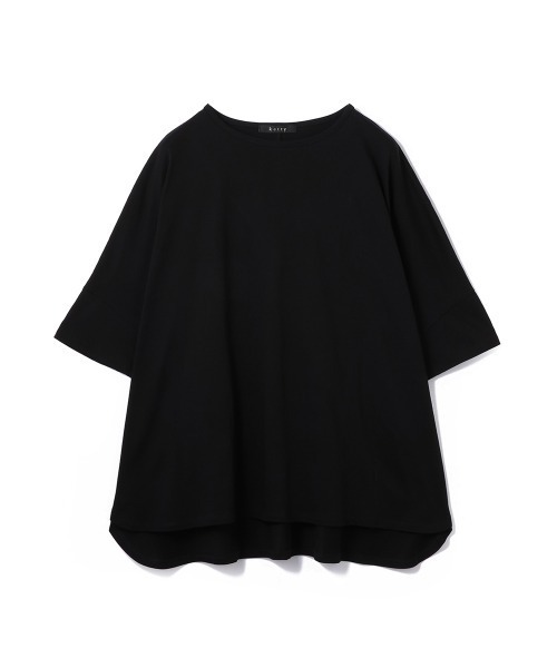 ketty(ケティ)の「【機能するミニマル服】ポンチョTシャツ(Tシャツ/カットソー・レディース・チャコールグレー/オフホワイト・M)」の3枚目の写真