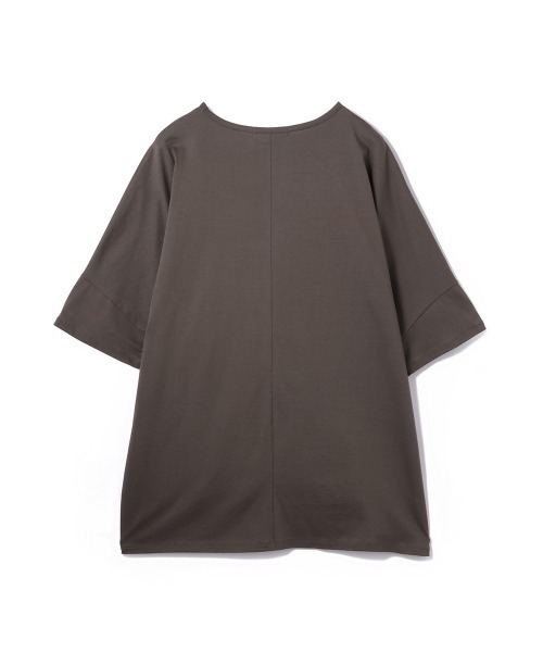 ketty(ケティ)の「【機能するミニマル服】ポンチョTシャツ(Tシャツ/カットソー・レディース・チャコールグレー/オフホワイト・M)」の6枚目の写真