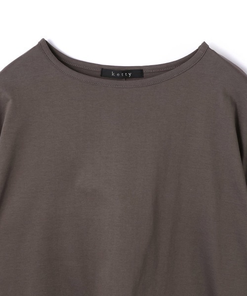 ketty(ケティ)の「【機能するミニマル服】ポンチョTシャツ(Tシャツ/カットソー・レディース・チャコールグレー/オフホワイト・M)」の7枚目の写真