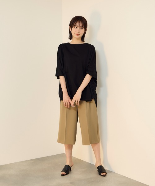ketty(ケティ)の「【機能するミニマル服】ポンチョTシャツ(Tシャツ/カットソー・レディース・チャコールグレー/オフホワイト・M)」の11枚目の写真