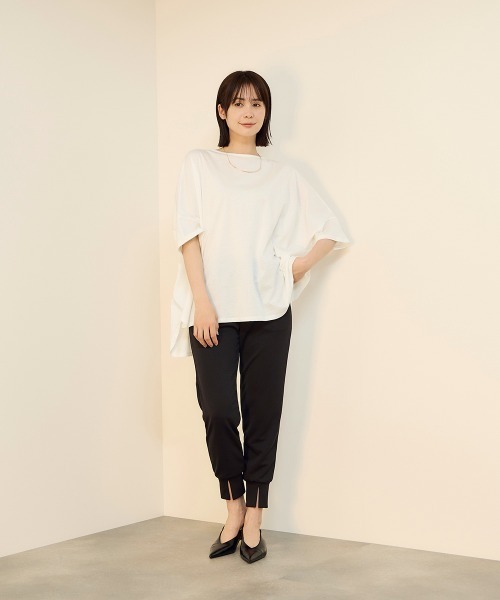ketty(ケティ)の「【機能するミニマル服】ポンチョTシャツ(Tシャツ/カットソー・レディース・チャコールグレー/オフホワイト・M)」の16枚目の写真