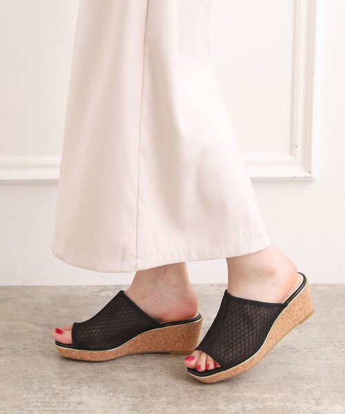 ESPERANZA(エスペランサ)の「チュールメッシュサンダル(サンダル・レディース・ベージュ系2/ブラック系2・M/S/LL/L)」の3枚目の写真