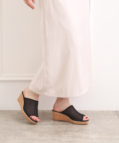 ESPERANZA(エスペランサ)の「チュールメッシュサンダル(サンダル・レディース・ベージュ系2/ブラック系2・M/S/LL/L)」の4枚目の写真