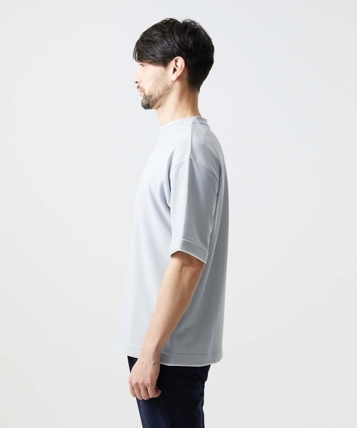 MICHEL KLEIN HOMME (ミッシェルクランオム)の「リラックスクルーネック半袖カットソー(Tシャツ/カットソー・メンズ・ホワイト/ブラック/ライトグレー・MEDIUM/X-LARGE/LARGE)」の8枚目の写真