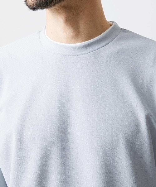 MICHEL KLEIN HOMME (ミッシェルクランオム)の「リラックスクルーネック半袖カットソー(Tシャツ/カットソー・メンズ・ホワイト/ブラック/ライトグレー・MEDIUM/X-LARGE/LARGE)」の10枚目の写真