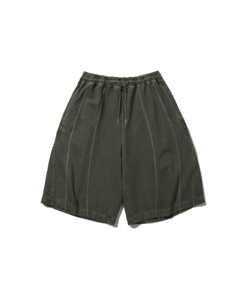 ANGLAN(アングラン)の「Iconic Pigment Sweat Half Pants - Green(その他パンツ・メンズ・その他・ONE SIZE)」の1枚目の写真