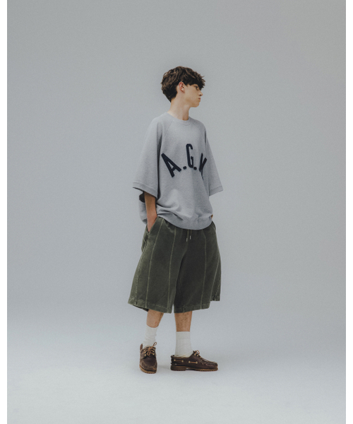 ANGLAN(アングラン)の「Iconic Pigment Sweat Half Pants - Green(その他パンツ・メンズ・その他・ONE SIZE)」の8枚目の写真