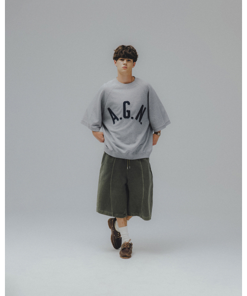 ANGLAN(アングラン)の「Iconic Pigment Sweat Half Pants - Green(その他パンツ・メンズ・その他・ONE SIZE)」の7枚目の写真
