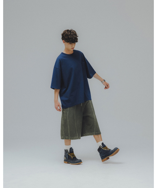 ANGLAN(アングラン)の「Iconic Pigment Sweat Half Pants - Green(その他パンツ・メンズ・その他・ONE SIZE)」の5枚目の写真