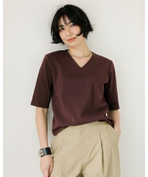 VネックN/5分袖・DoT