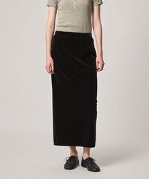 ＜Steven Alan＞ベロア ストレート ロング スカート