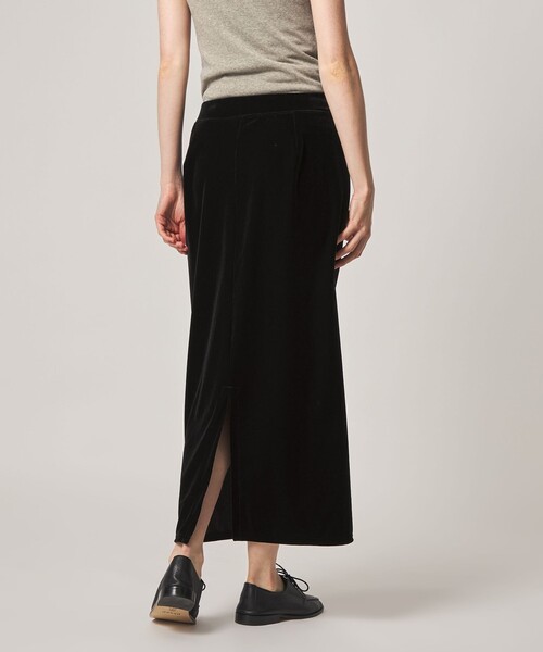Steven Alan（スティーブンアラン）の「＜Steven Alan＞ベロア ストレート ロング スカート（スカート・レディース・オレンジ系その他/ブラック・S/M）」の10枚目の写真