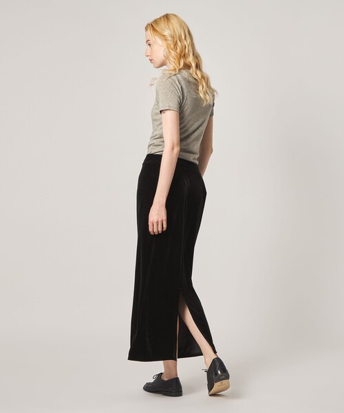 Steven Alan（スティーブンアラン）の「＜Steven Alan＞ベロア ストレート ロング スカート（スカート・レディース・オレンジ系その他/ブラック・S/M）」の13枚目の写真