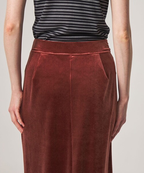 Steven Alan（スティーブンアラン）の「＜Steven Alan＞ベロア ストレート ロング スカート（スカート・レディース・オレンジ系その他/ブラック・S/M）」の16枚目の写真