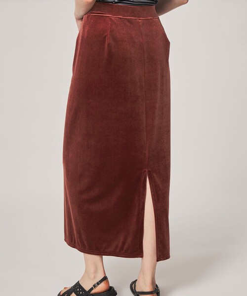 Steven Alan（スティーブンアラン）の「＜Steven Alan＞ベロア ストレート ロング スカート（スカート・レディース・オレンジ系その他/ブラック・S/M）」の17枚目の写真
