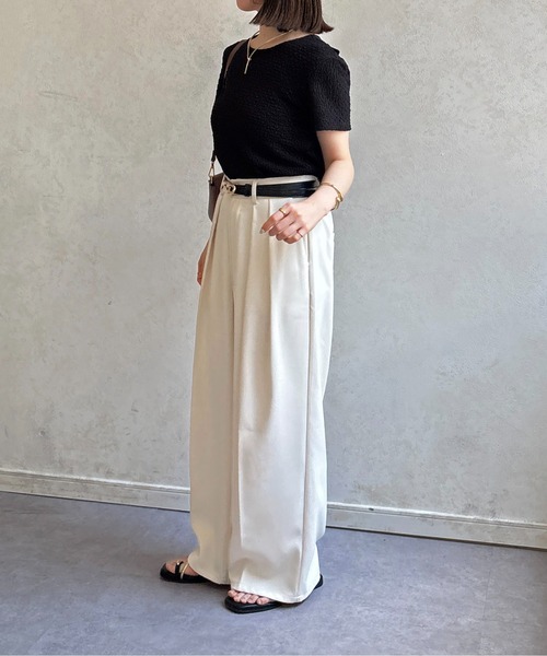 Thevon(ゼボン)の「ポップコーンベロアリボンプルオーバー(Tシャツ/カットソー・レディース・ブルー/ブラック/アイボリー・FREE)」の15枚目の写真