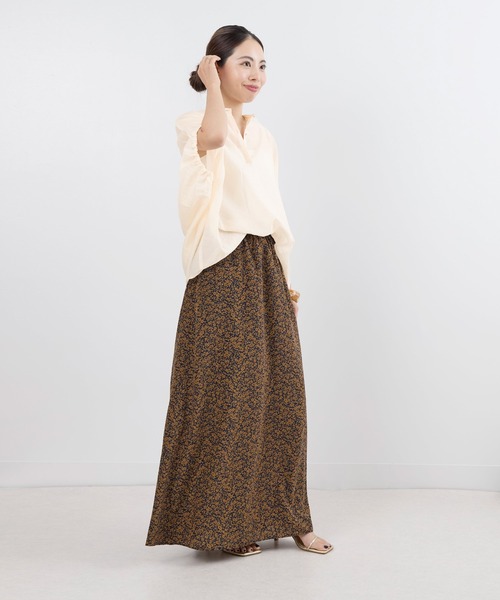 MICA&DEAL(マイカ&ディール)の「シアーリネン混ポンチョブラウス(シャツ/ブラウス・レディース・ダークネイビー/アイボリー/カーキ・FREE)」の20枚目の写真